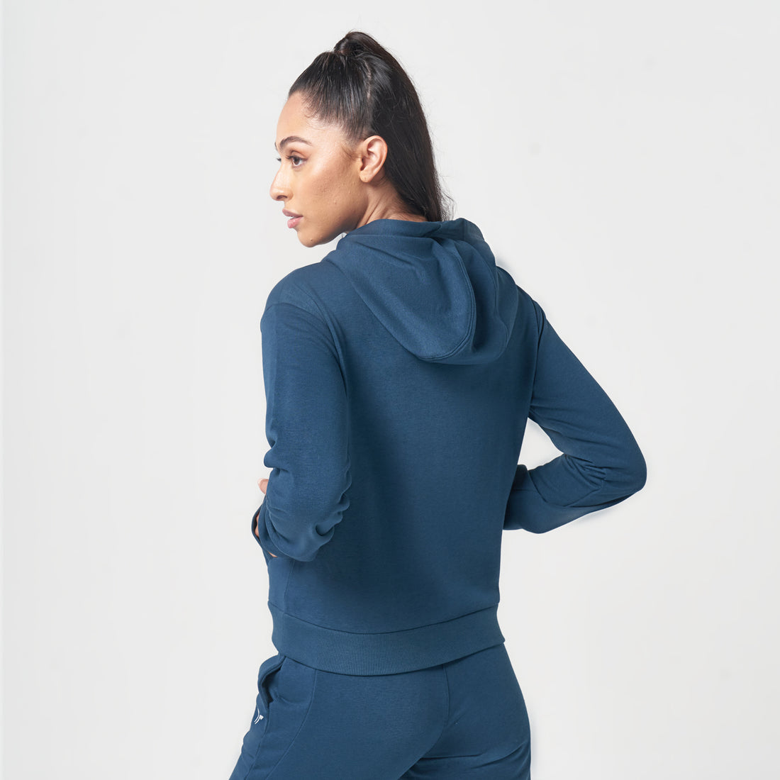 ESSENTIAL WARM UP HOODIE - TEAL